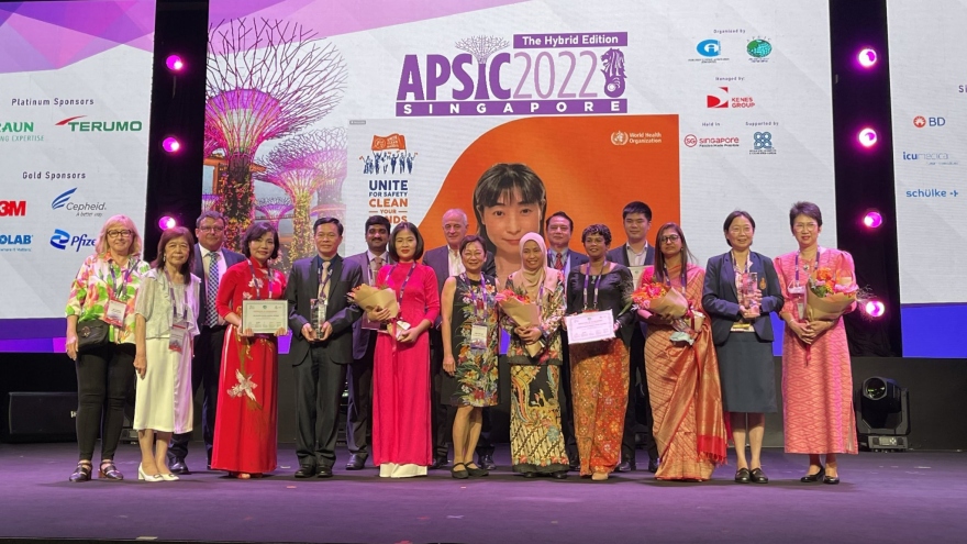 Bệnh viện 108 nhận giải thưởng Vệ sinh tay Châu Á Thái Bình Dương năm 2021